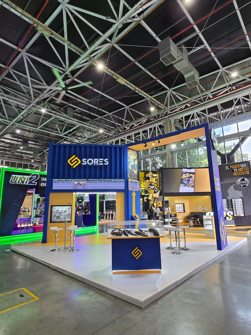 Stand de exhibición en Colombia